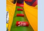 Hot commercial outdoor crayon inflatable bounce house with basketball ring N