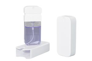 Wholesale 35ml Portable Square Card Disinfection Spray Bottle Plastic Sub Packing Perfume Bottle from china suppliers