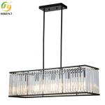 Clear Dimmable Crystal Pendant Light Luxury K9 Crystal Metal