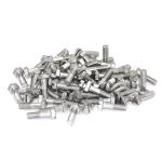 Industrial Grade 304 Stainless Steel Fine Threaded Slotted Hex Bolts Length 1mm