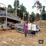 alluvial gold trommel 400tph gold washing plant mining equipment