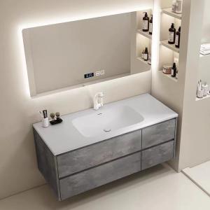 Wholesale Modern Bathroom Vanity Cabinet Set Stone Slate Basin Customized Size from china suppliers