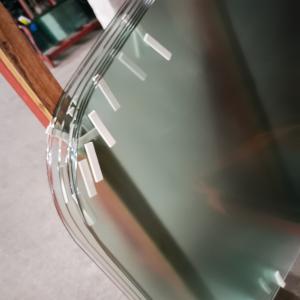Wholesale 6mm Nano Self Cleaning Arc Shaped Shower Tempered Glass Bathtub Screen from china suppliers