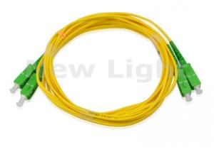 Wholesale FTTH SC APC Patch Cord , 2.0mm / 3.0mm Single Mode Duplex Fiber Optic Cable from china suppliers