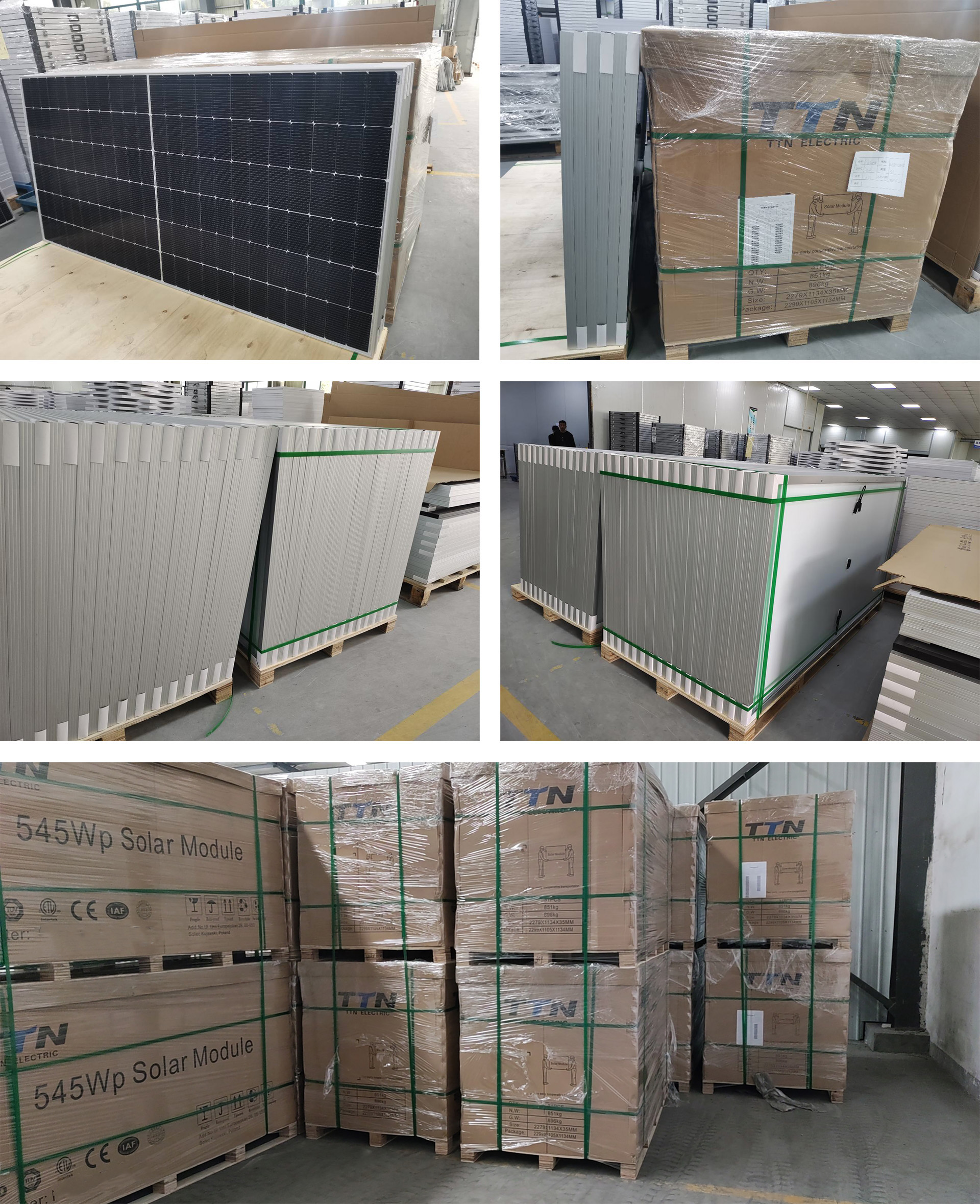 TTNergy Jupiter Series Half Cell 525W 535W 545W 550W PV 182 Mm 182 Big Size 400 Watt 500 Watt Solar Panel Tier 1 Solar