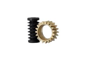 Wholesale 1 Lead M0.5 S45C Miniature Worm Gear Aluminum Bronze DIN 3974 from china suppliers