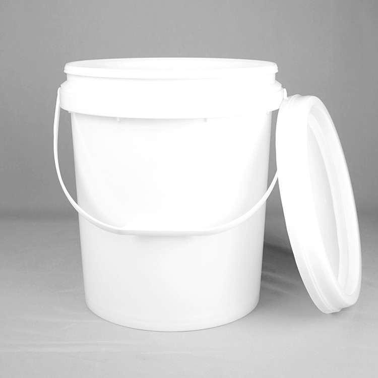 Fertilizers Coatings Round Plastic Bucket 17kg With Lid And Handle