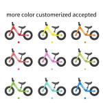Carbon Fiber T800 12 Inch Childrens Bike No Pedal 2 Alloy wheels