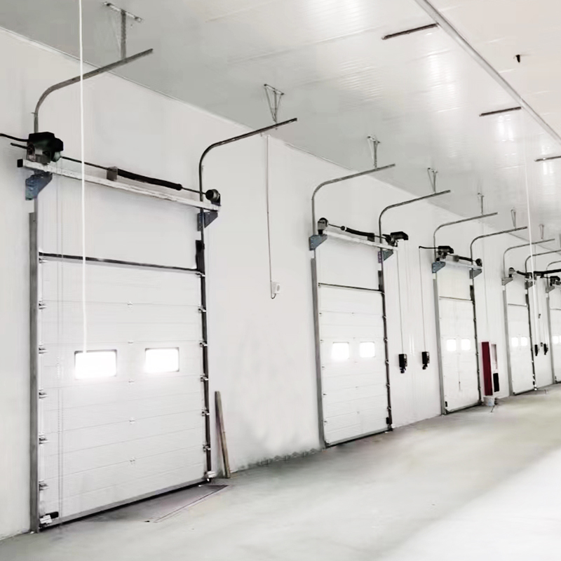 Finger Protect Panel Insulated Sectional Door Manual Operate Height 500mm With Chain Hoist