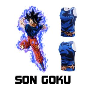 Wholesale Custom Son Goku Anime Dragon Ball Clothes Men Running Sportswear from china suppliers