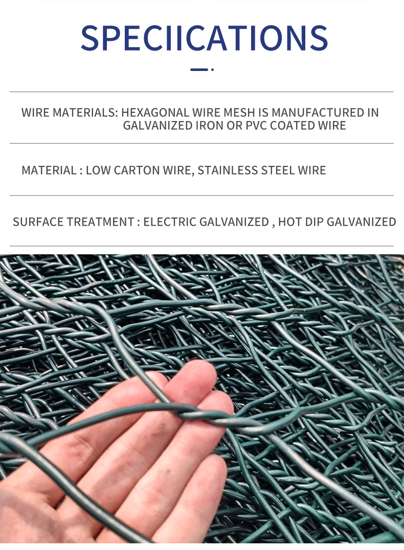 Widely Used Superior Quality gabionnet roll customizable garden buildings hexagonal lead customize farms iron wire mesh cage