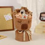 Capybara Doll Bouquet Happiness Holiday Gift Plush Cute Birthday Toy Hug Bucket