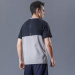 Quick Drying Sports T Shirt Men'S Round Neck Short Sleeve Top Loose Running