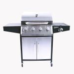 Outdoor Commercial Balcony Barbecue Gas Grill with Stainless Steel Portable