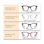 Handmade Acetate Metal Glasses Frame Unisex Square Anti Blue Light