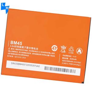 Wholesale 3060mAh Capacity Replacement Battery BM45 for Xiaomi Redmi Note 2 Double IC Protected from china suppliers