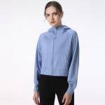 Light Running Zipper Long Sleeve Sports Jackets Ladies Workout Sweater 2XL