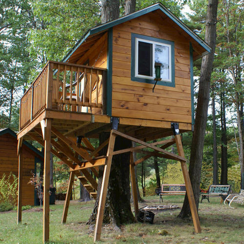 Steel Heavy Duty Powder Coated Outdoor Stand for 4 x 4 Deer Stand Hunting Shutters Shooting Cabin Treehouse