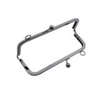 Factory direct selling metal wallet frame ,175*65mm gunmetal metal frame for
