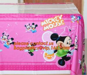 Wholesale disposable plastic tablecover 108*180cm tablecloth/map for kids happy birthday party decoration supplies, cartoon mickey from china suppliers