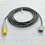 Medical Temperature Sensor Extension Cables For Comen Round 2pin Yellow