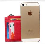40g EN17 PU Card Holder Leather Zipper Rfid Blocking 11x8.5x1.5cm