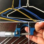 Disposable Skirt Coat Hangers , White 2.3mm Dia Heavy Duty Coat Hangers