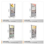 Perfume Store Cabinet Grey Wooden Laminated Display Cabinet For Branded Store