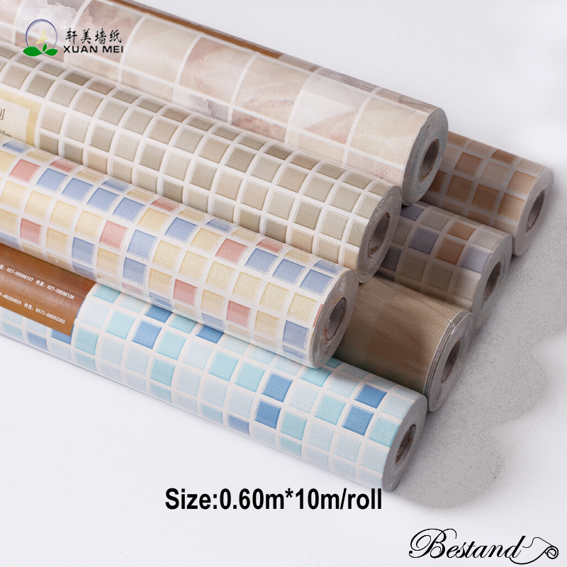 Entertainment Kitchen Wallpaper Waterproof PVC Ceramic Tile Wall Stickers Back Splash for Easy Self-Adhesive Installation