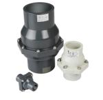 SGS 8" SCH80 Plastic UPVC Grey Flapper Industrial Check Valves