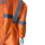 20000PCS/Day Production Ability Disposable Orange SMS Safety Suit for Industrial