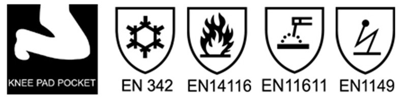 EN11416 Winter Fire Proof Bibs For Men