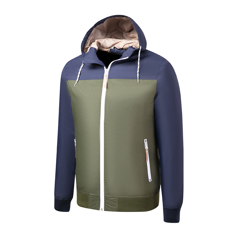 Casual Ployester Men'S Color Blocked 3 Color Jacket