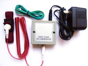 Wholesale Cleanroom ESD Protection Wrist Strap On Line Monitor Static Discharge Band from china suppliers