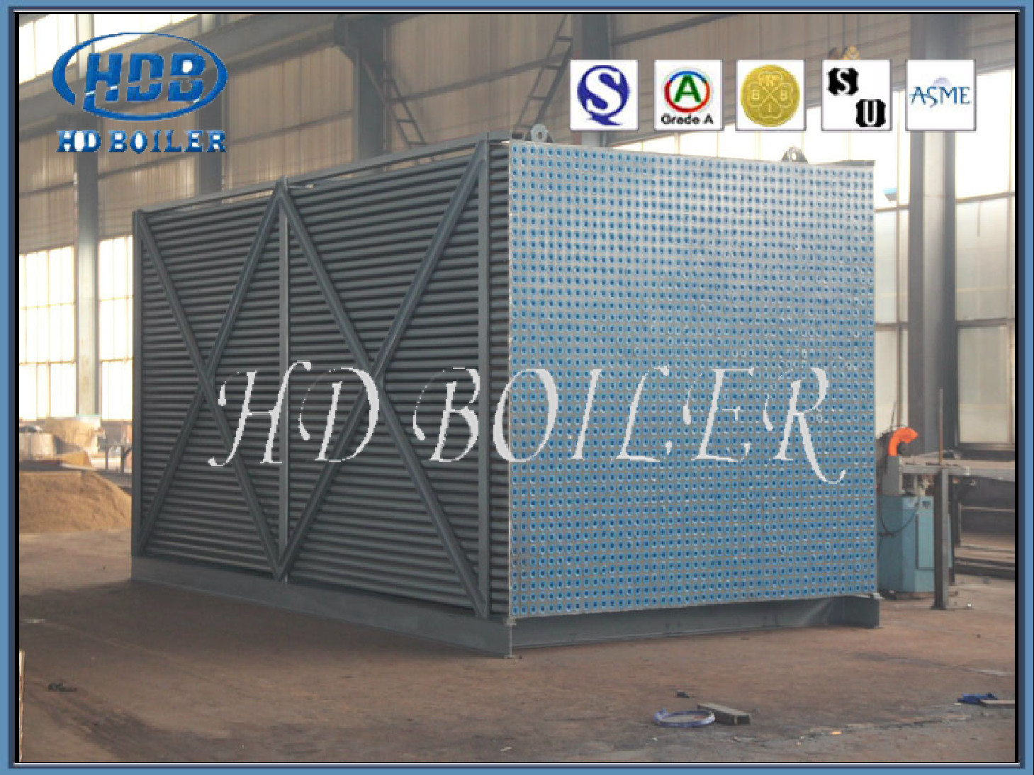 Carbon / Stainless SteelStable Customized Tubular Air Preheater In Boiler ASME / ISO Certification