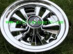 Durable 8 Golf Cart Wheel Covers Easy Installation Deep Dish Shiny Black