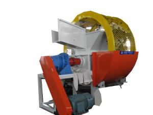 Wholesale 15kw Motor Power 2 Shaft Shredder Waste Truck Car Tire Debeader Machine 20-50 Tyres / Hour from china suppliers
