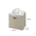 Outdoor H24Cm Waxed Canvas Insulated Lunch Cooler Bags