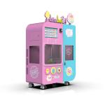 12L bucket Flower Cotton Candy Machine 2500W 220V Candy Floss Vending Machine