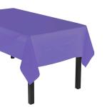 Solid Color Disposable Plastic Tablecloths , Heavy Duty Disposable Table Covers