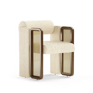 Wholesale Modern Lazy Simple Living Room Sofa Chair White Flannel Leisure Single Sofa from china suppliers