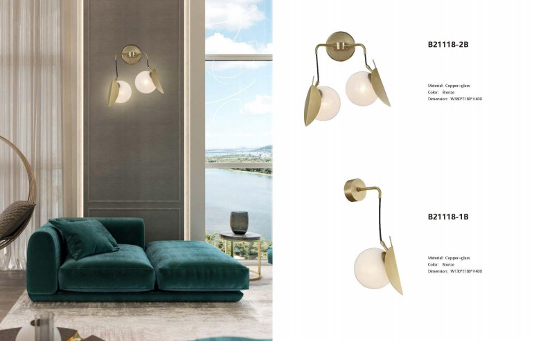 Bronze Glass Pendant Chandelier Lights 2700K/3000K/3500K