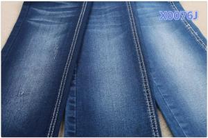 China Indigo Blue Cotton Stretch Elastic Denim Fabric 130cm For Garment on sale