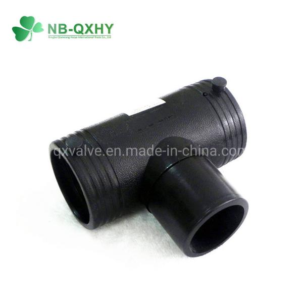 High Pressure Pn16 HDPE Gas Water Pipe Fittings PE Equal Tee Welding Type