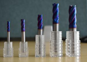 Wholesale Cutting Tool NACo4 Blue HRC65 Degree Solid Carbide End Mill from china suppliers