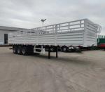 3 Axle 40t Animal Transport Fence Utility Cargo Truck Trailer With Van Type
