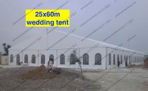 Wholesale Huge Wedding Event Tents 25 x 60m PVC Cover Fabric Church Windows Curtains Decoration from china suppliers