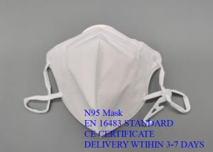 Wholesale White Protective N95 Face Mask Hang Ear Type Lightweight EN16483 Standard from china suppliers