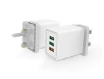 30W PD USB 3 ports QC3.0 Universal Wall Charger adapter