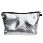 Wholesale Custom Pure Color Waterproof PU Leather Makeup Wash Bag